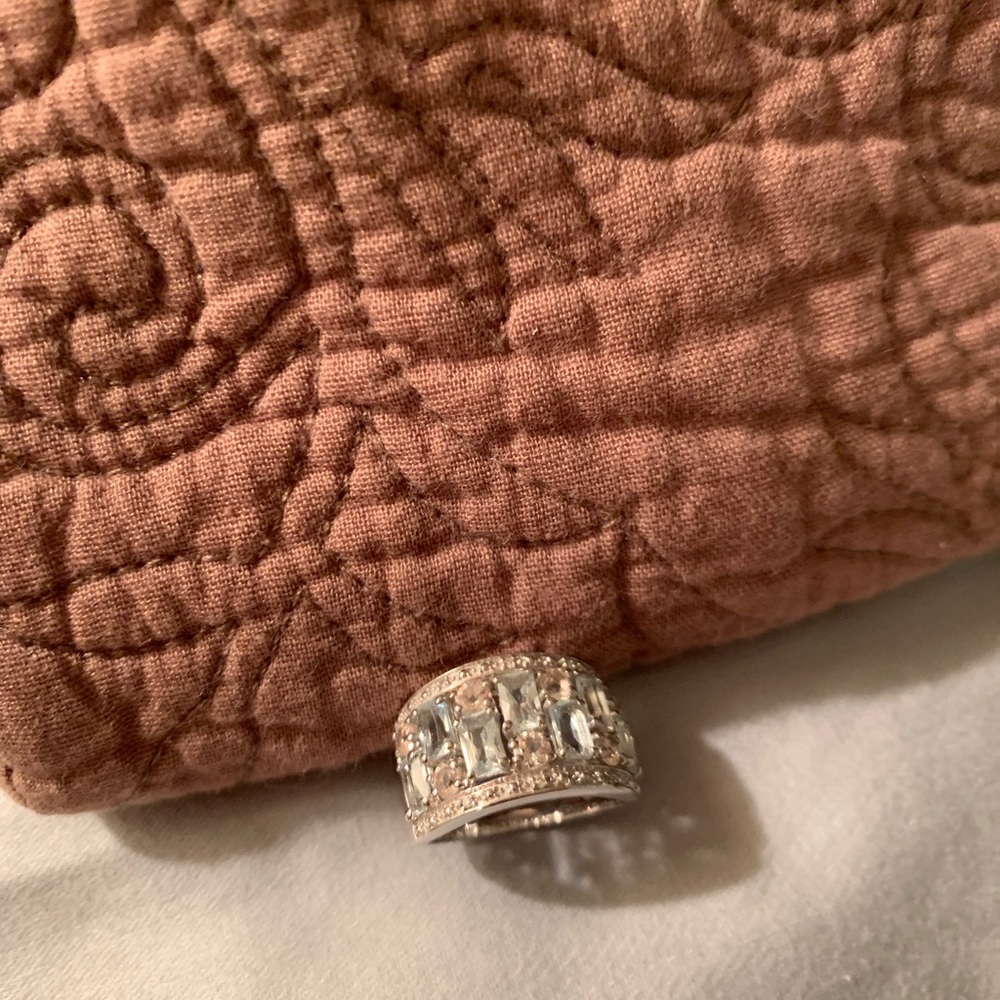 Aquamarine band ring